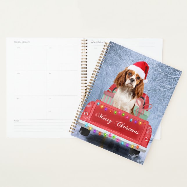 Cavalier King Charles Spaniel Dog Snow Weihnachtsf Planer (Anzeige)