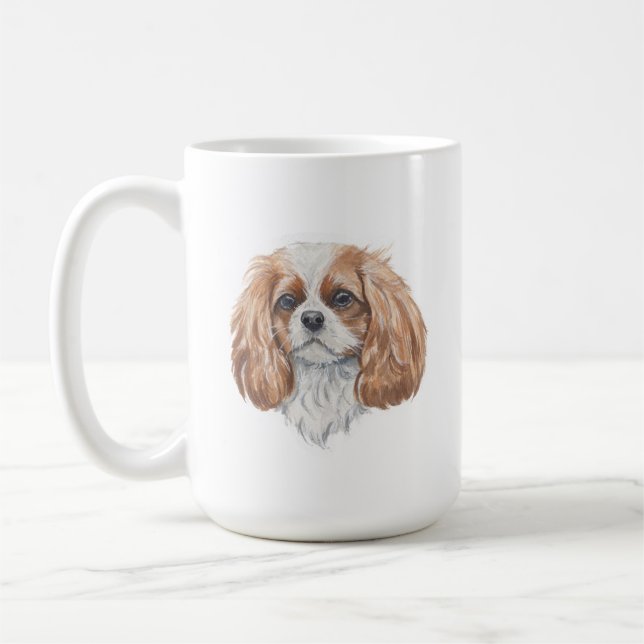 Cavalier King Charles Spaniel Dog Tasse | 15 oz (Links)