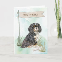 Cavalier King Charles Spaniel Dog Under Birthday