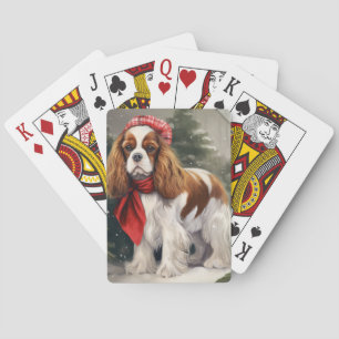 Cavalier King Charles Spaniel Dog Weihnachten Spielkarten