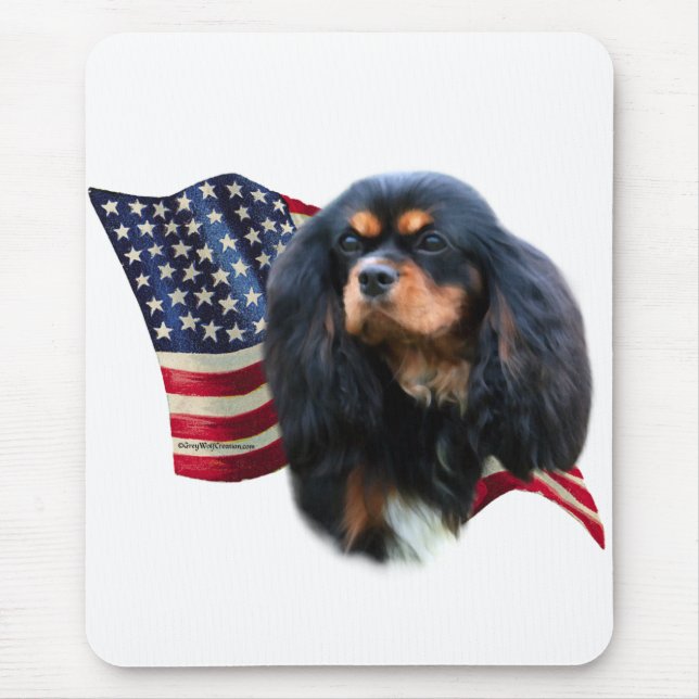 Cavalier King Charles Spaniel Flag Mousepad (Vorne)