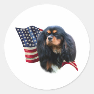 Cavalier King Charles Spaniel Flag - Sticker