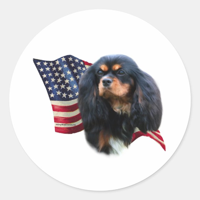 Cavalier King Charles Spaniel Flag - Sticker (Vorderseite)