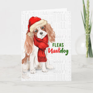 Cavalier King Charles Spaniel Fleas NaviDOG Feiertagskarte