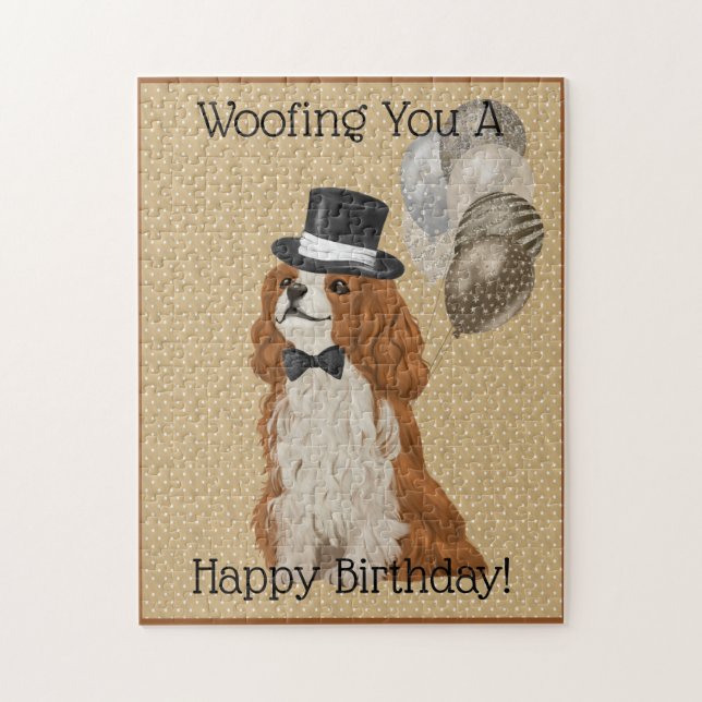 Cavalier King Charles Spaniel Gentleman Birthday (Vertikal)