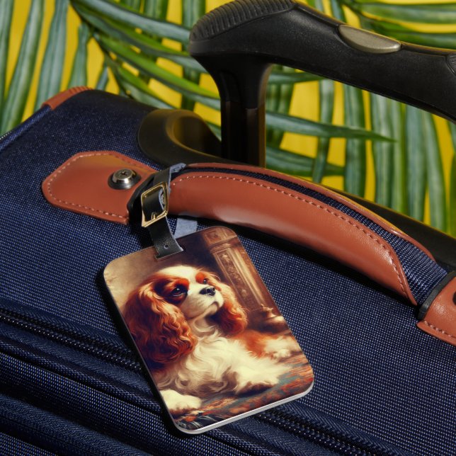 Cavalier King Charles Spaniel Gepäckanhänger (Vorderseite Insitu 1)