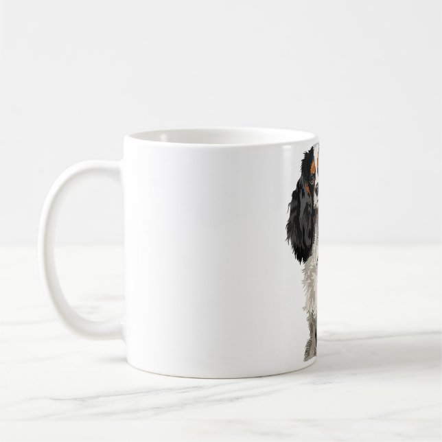 Cavalier King Charles Spaniel Gifts dog Pop art Kaffeetasse (Links)