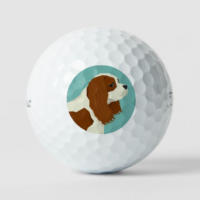  Cavalier King Charles Spaniel Golfball (Vorderseite)