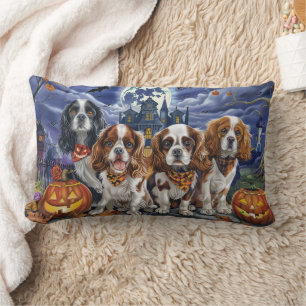 Cavalier King Charles Spaniel Halloween Gruselig Lendenkissen