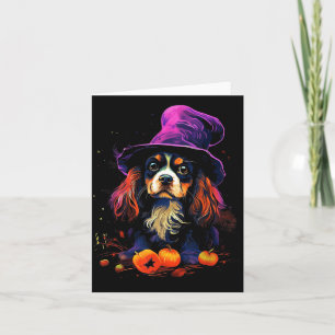 Cavalier King Charles Spaniel Halloween-Hunde-Spaz Karte