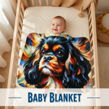 Cavalier King Charles Spaniel Hund Acryl Druck