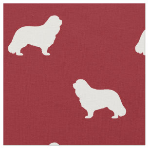 Cavalier King Charles Spaniel-Hund Silhouetten Stoff