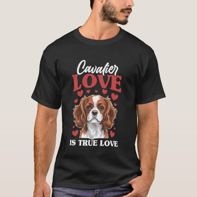 Cavalier King Charles Spaniel Hund T-Shirt (Vorderseite)