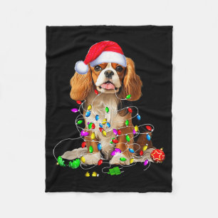 Cavalier King Charles Spaniel Hund Weihnachtsornam Fleecedecke