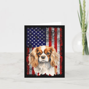 Cavalier King Charles Spaniel Hundeliebhaber Flagg Karte