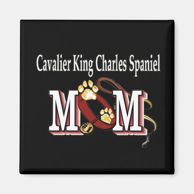 cavalier KING CHARLES SPANIEL Hundemutter Magnet (Vorne)