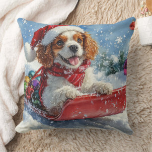 Cavalier King Charles Spaniel Hundeschlitten Weihn Kissen
