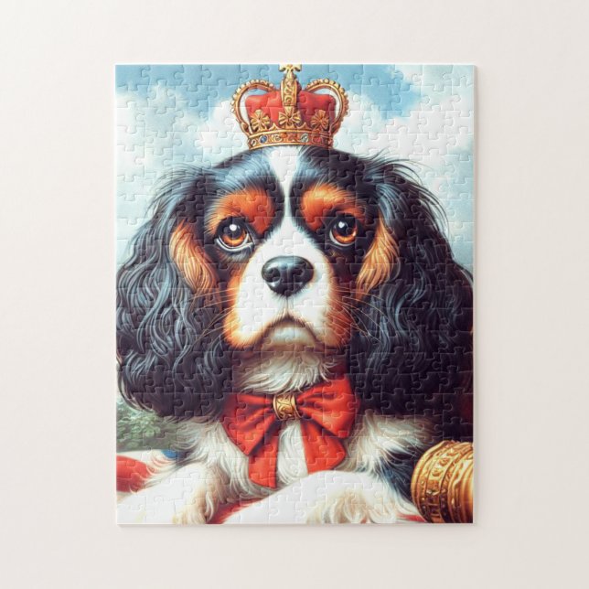 Cavalier King Charles Spaniel Illustration (Vertikal)