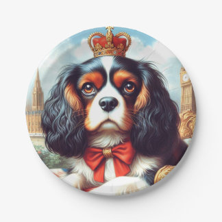 Cavalier King Charles Spaniel Illustration Pappteller