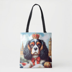 Cavalier King Charles Spaniel Illustration Tasche