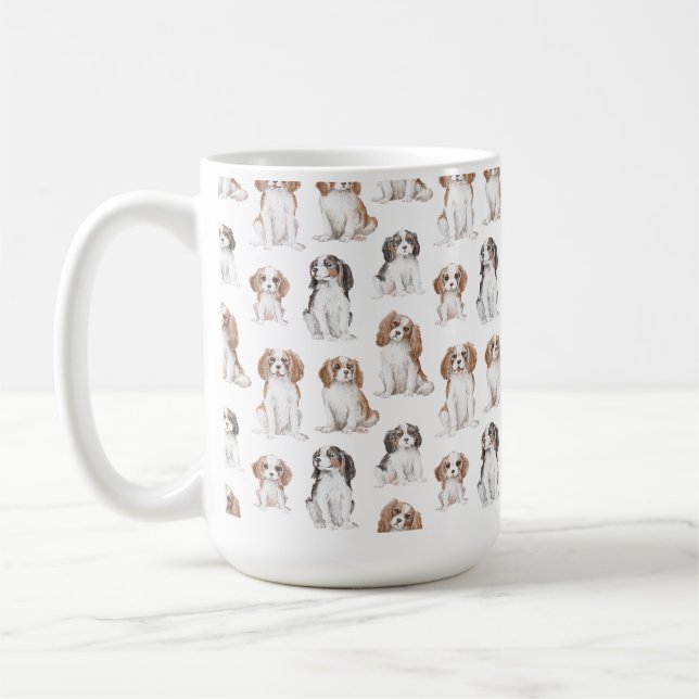 Cavalier King Charles Spaniel Keramik Tasse (Links)
