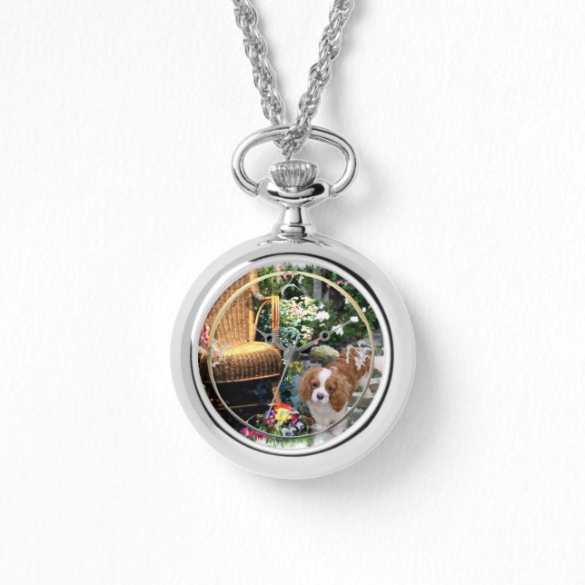 Cavalier King Charles Spaniel Kunstgeschenke Armbanduhr (Vorderseite)