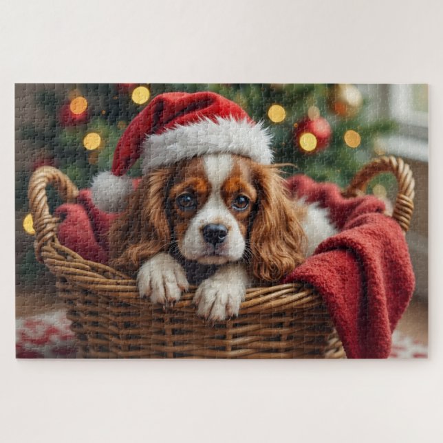Cavalier King Charles Spaniel Kuschelkorb (Horizontal)