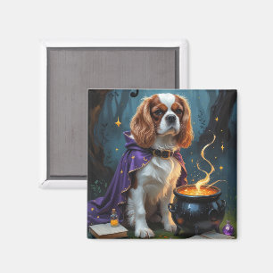 Cavalier King Charles Spaniel Launiges Halloween  Magnet