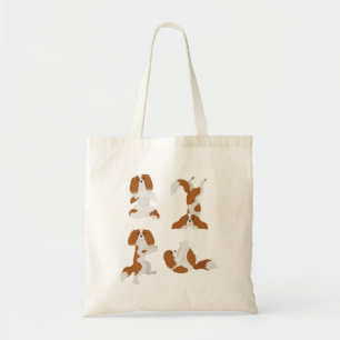 Cavalier King Charles Spaniel macht Yoga Tote Tasc Tragetasche