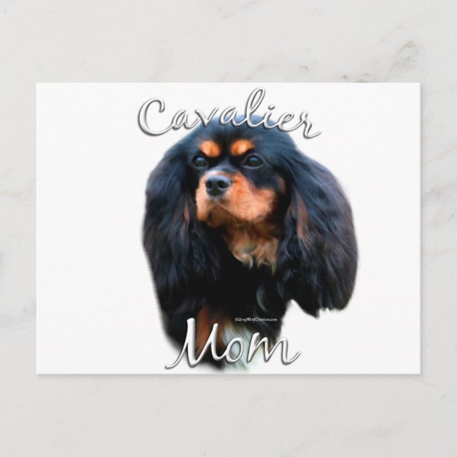 Cavalier King Charles Spaniel Mama 2 Postkarte (Vorderseite)
