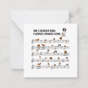 Cavalier King Charles Spaniel Mitteilungskarte