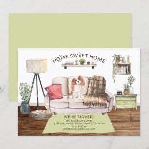 Cavalier King Charles Spaniel Moving Ankündigung