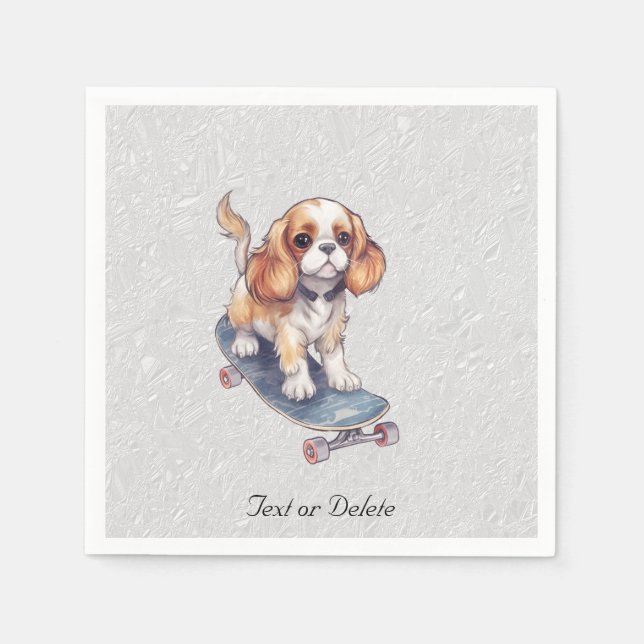 Cavalier King Charles Spaniel Napkins Serviette (Vorderseite)