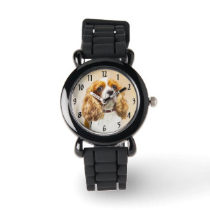 Cavalier King Charles Spaniel Original Malerei Armbanduhr