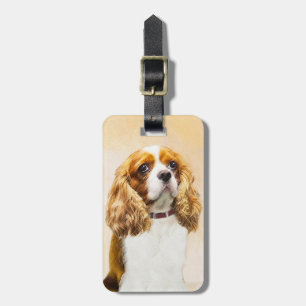 Cavalier King Charles Spaniel Original Malerei Gepäckanhänger