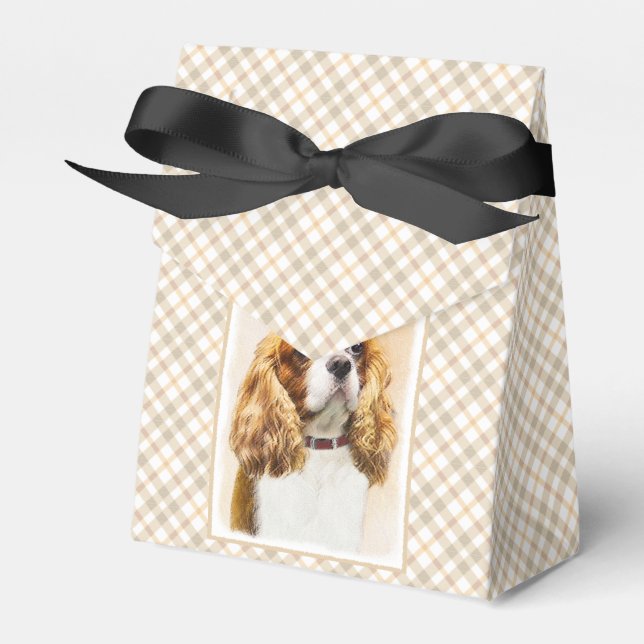Cavalier King Charles Spaniel Original Malerei Geschenkschachtel (Vorderseite)
