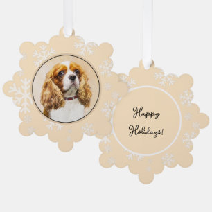 Cavalier King Charles Spaniel Original Malerei Ornament Karte