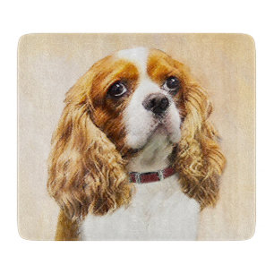 Cavalier King Charles Spaniel Original Malerei Schneidebrett