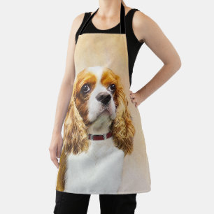 Cavalier King Charles Spaniel Original Malerei Schürze