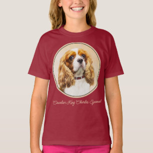 Cavalier King Charles Spaniel Original Malerei T- T-Shirt