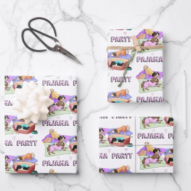 Cavalier King Charles Spaniel Pajama papier (Recto)