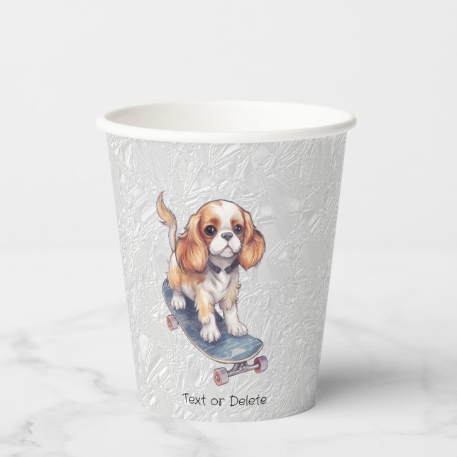 Cavalier King Charles Spaniel Paper Cups Pappbecher (Vorderseite)