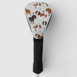 Cavalier King Charles Spaniel Paws and Bones Golf Headcover