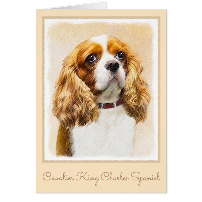 Cavalier King Charles Spaniel Peinture originale (Devant)