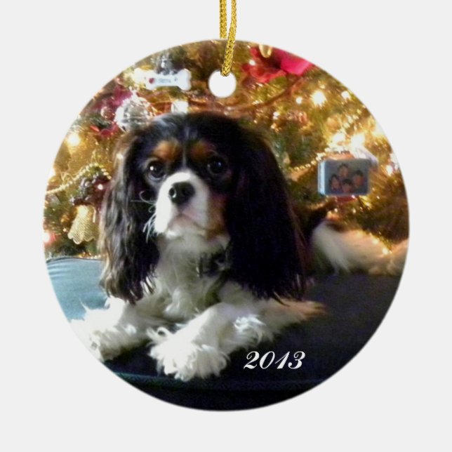Cavalier King Charles Spaniel Personalize Ornament (Vorne)