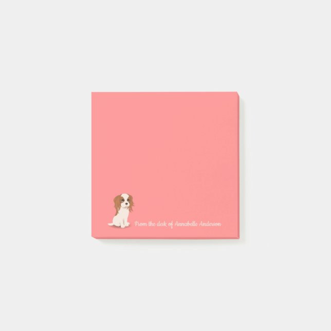 Cavalier King Charles Spaniel Personalize Post-it  Klebezettel (Vorderseite)