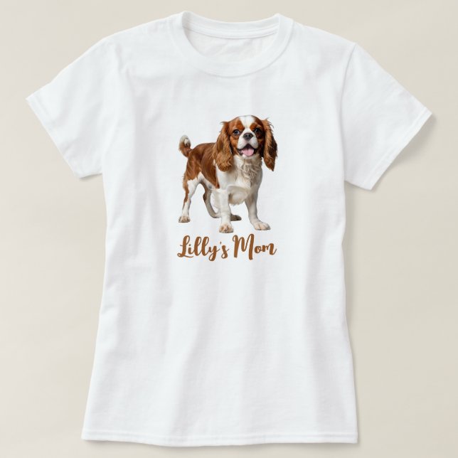Cavalier King Charles Spaniel Personalize T-Shirt (Design vorne)