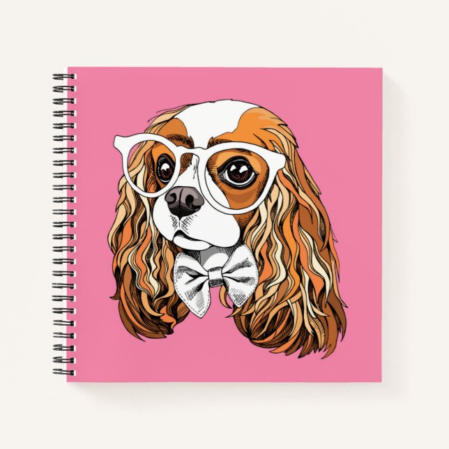 Cavalier King Charles Spaniel Portrait Notizbuch (Vorderseite)