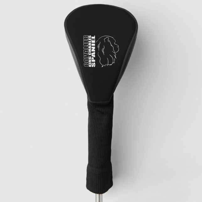 Cavalier King Charles Spaniel Profile dog Mom Golf Headcover (Vorderseite)