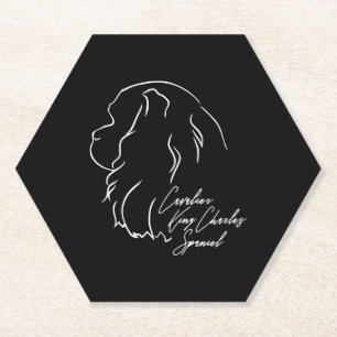 Cavalier King Charles Spaniel Profile dog Mom Untersetzer